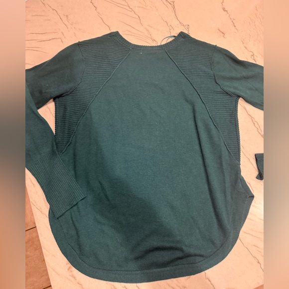 RD Style Teal Green Ribbed Detail Pullover Sweater Cozy Knit Excellent Condition - Picture 11 of 16